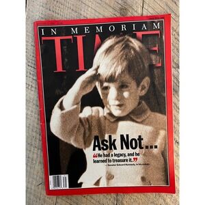 Time Magazine August 2 1999‎ JFK Jr In Memoriam Vintage Good Condition News
